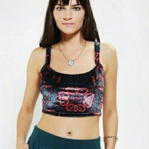💎Ecoté velvet crop top💎