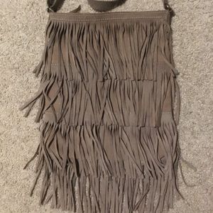 AE Suede Fringe Crossbody