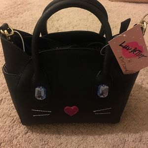 Betsey Johnson cat purse