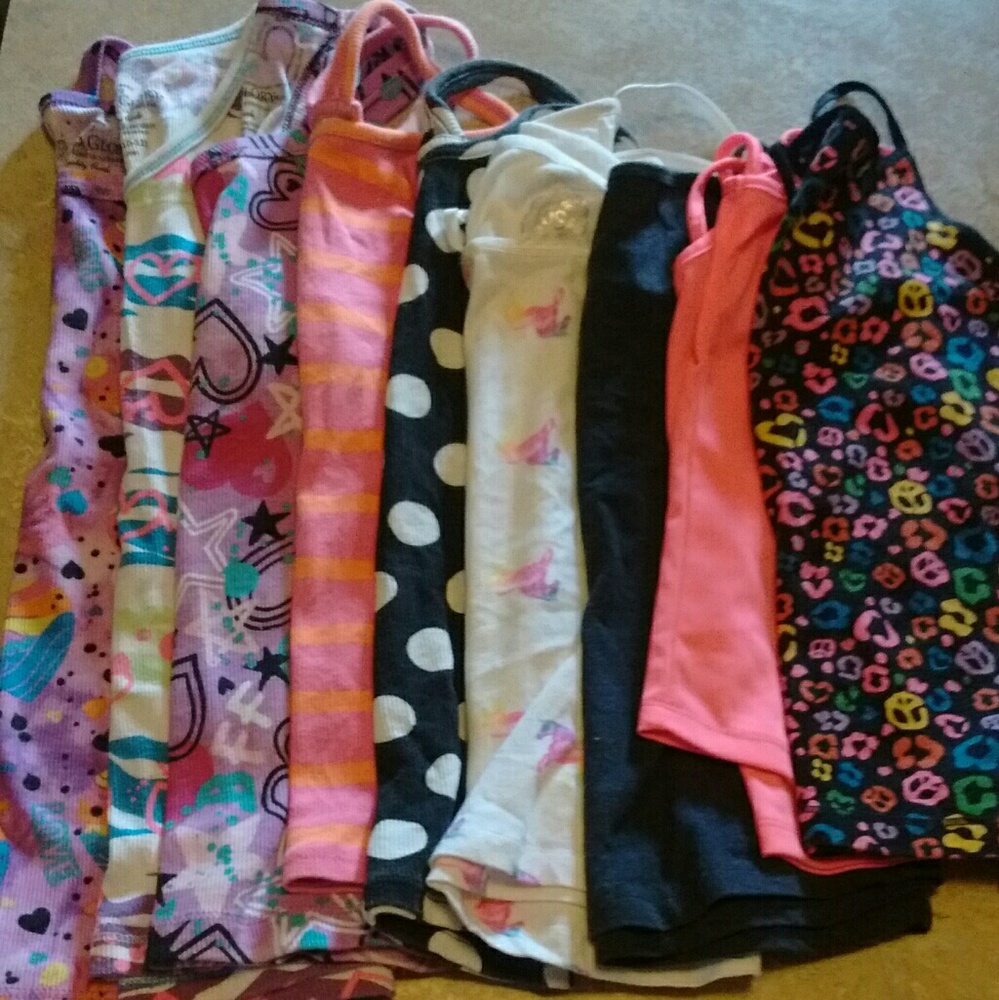 Bundle of 9 girls tank tops