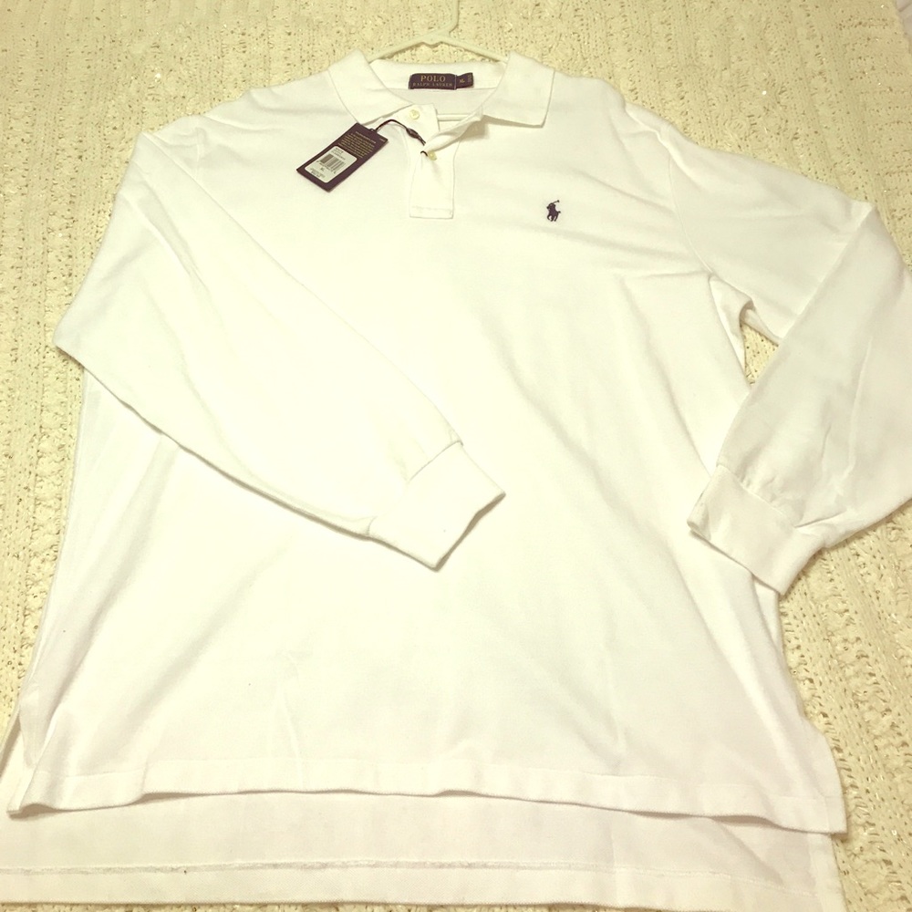 Men's Long Sleeve Polo NWT - XL