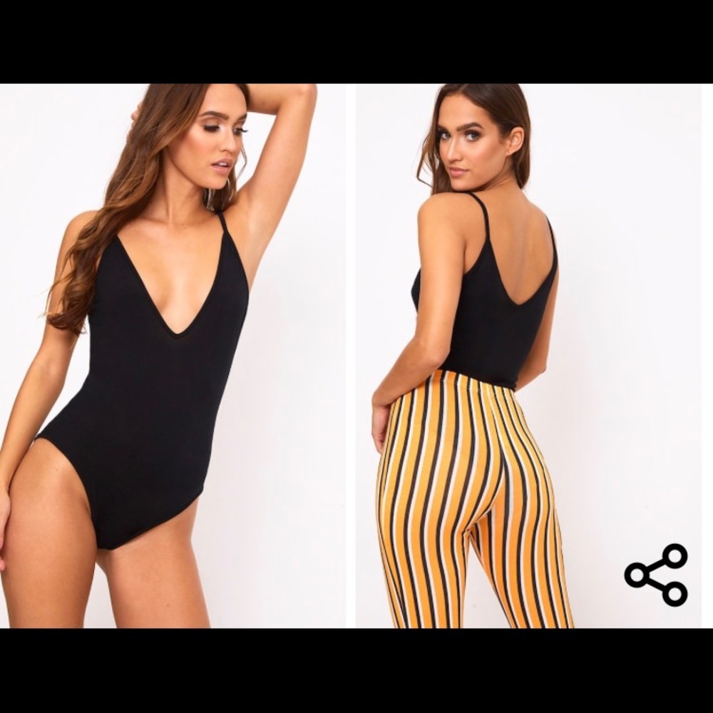 ✖️SOLD✖️ Black strappy bodysuit