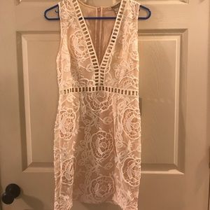 New WTags Blush Pink Cutout Sheath Cocktail Dress
