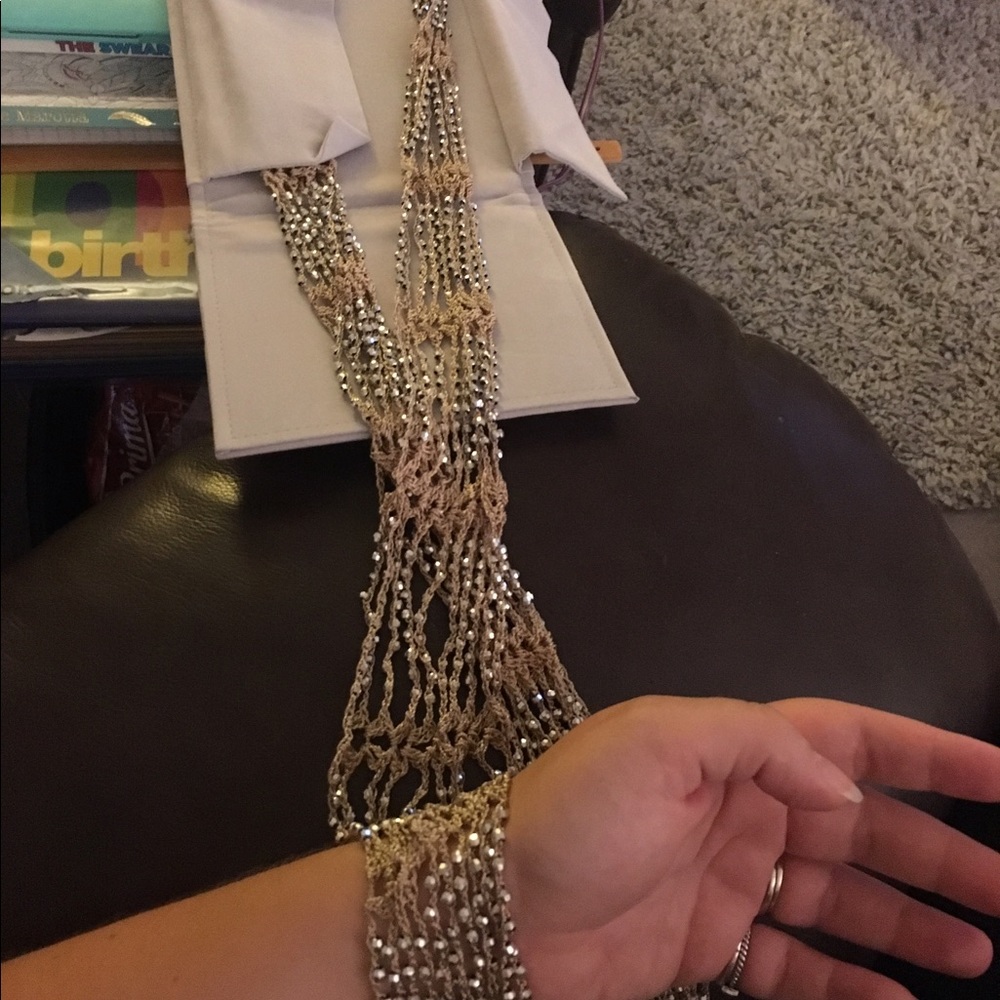 Rare long draping necklace