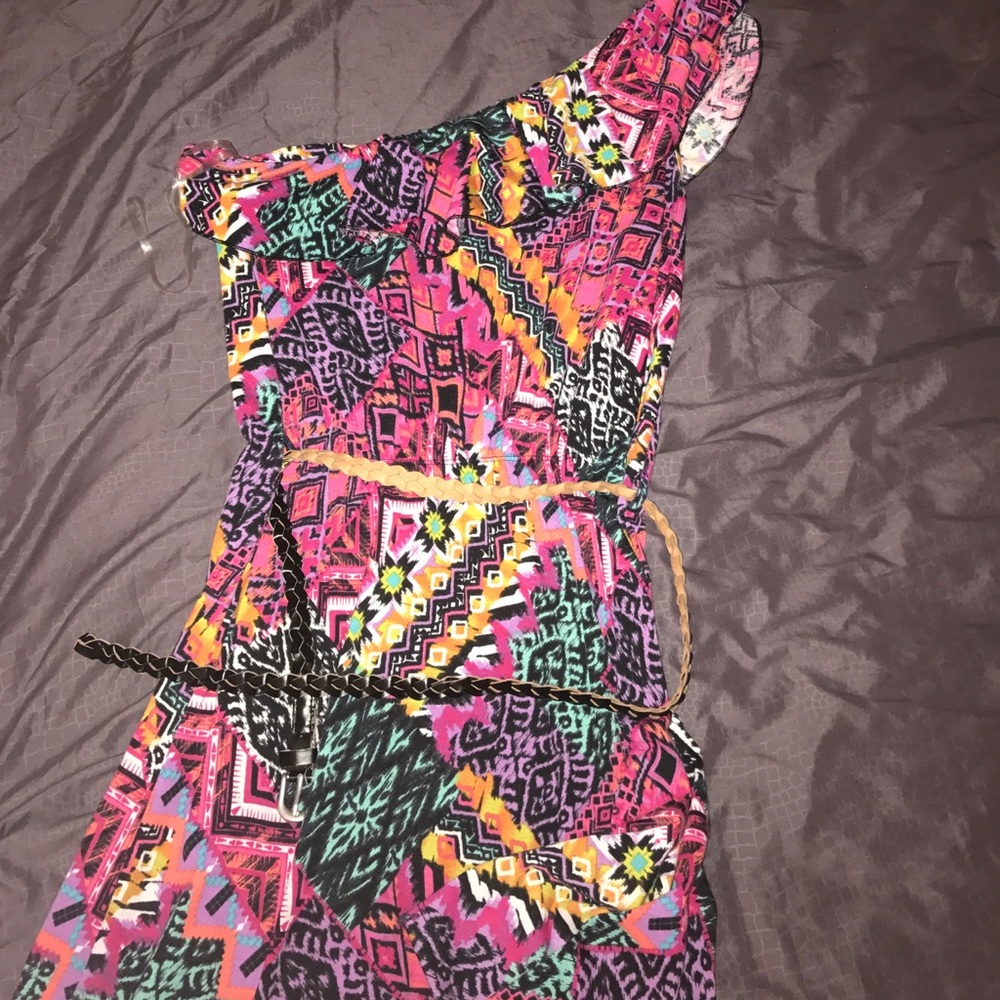 One shoulder dress