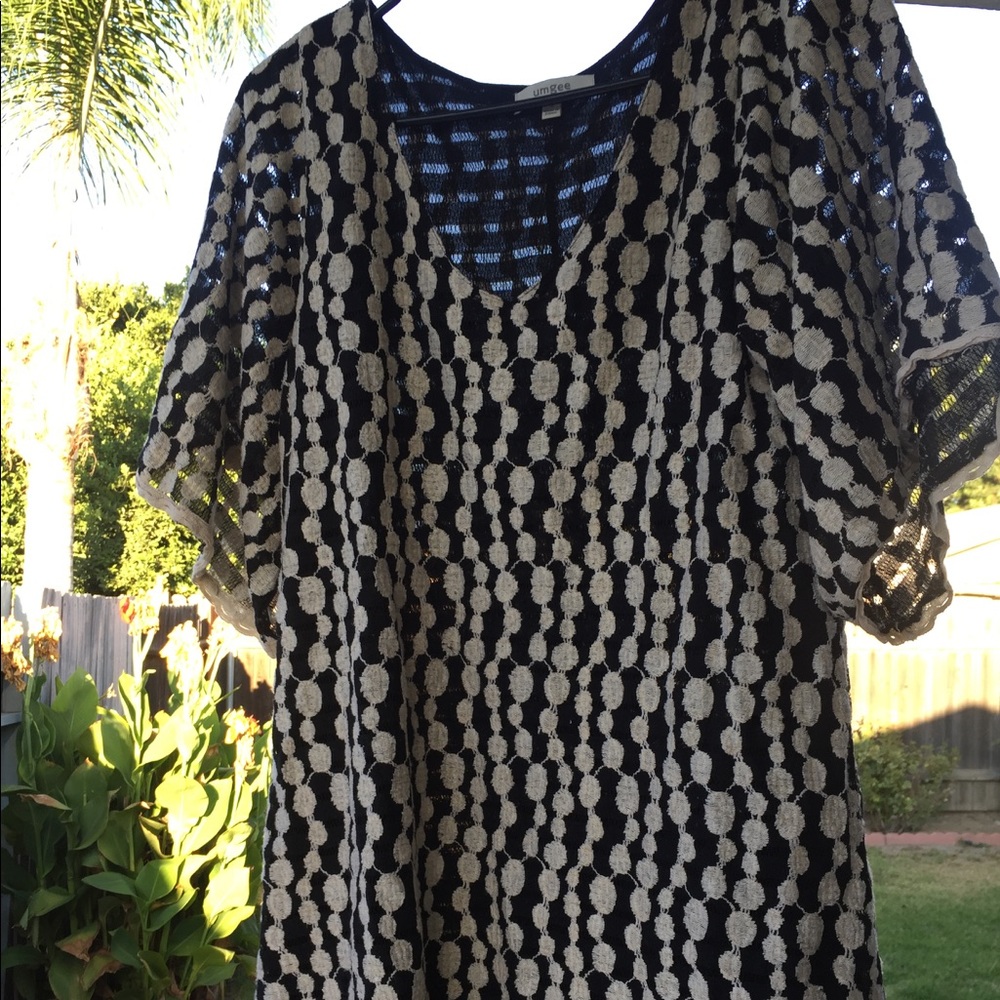 Black and cream dress