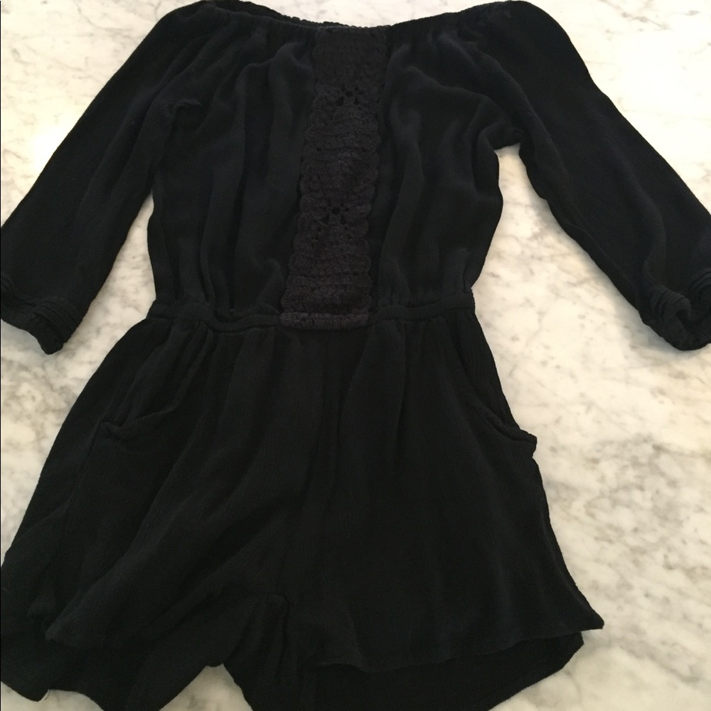 Girls black romper  ￼