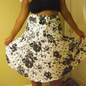 Floral Long Skirt