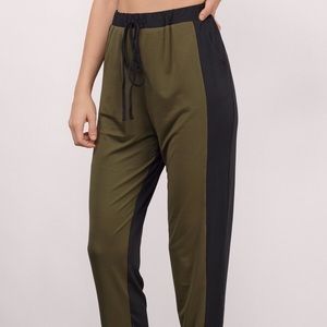 Olive/Black Tobi jogger