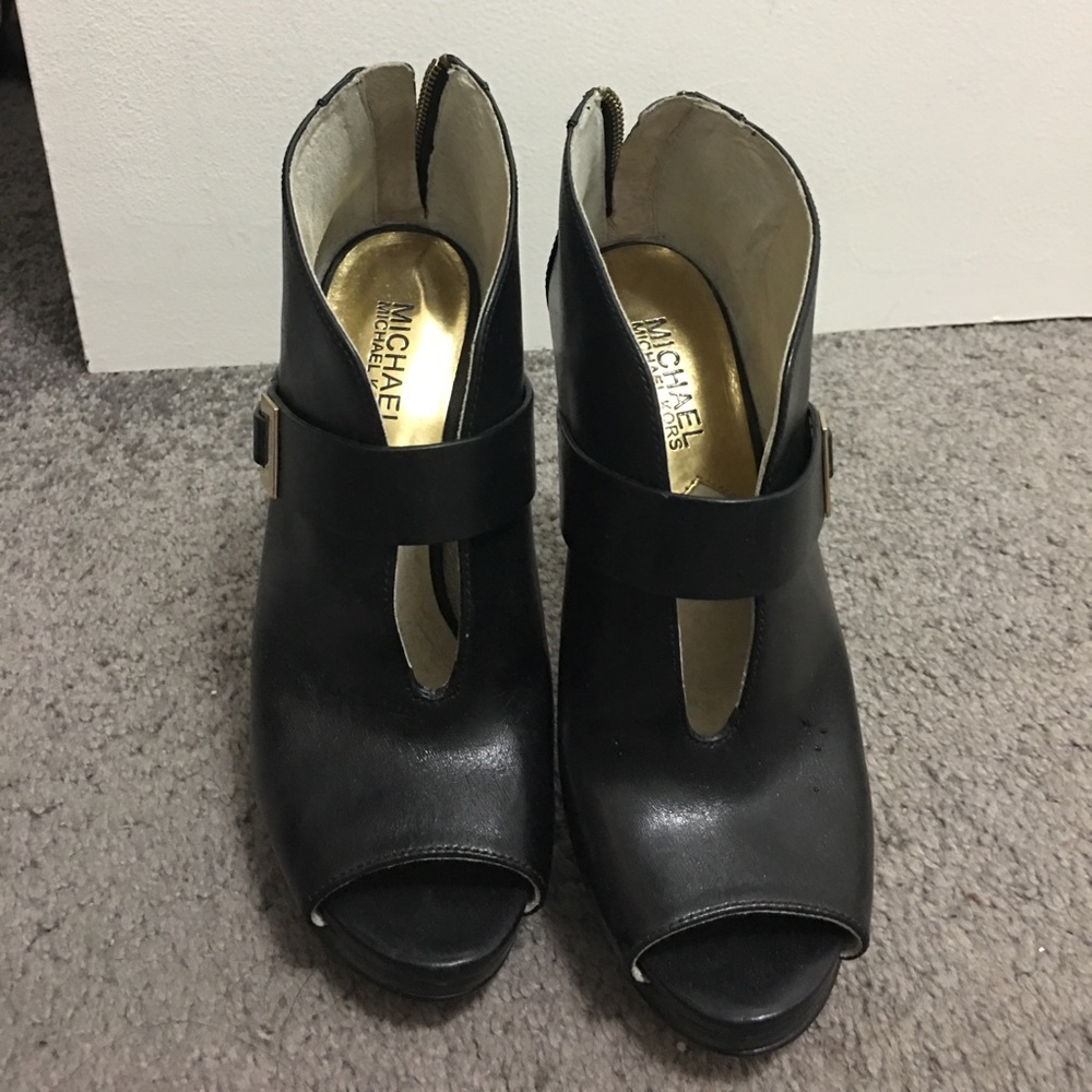 Michael Kors open toe booties
