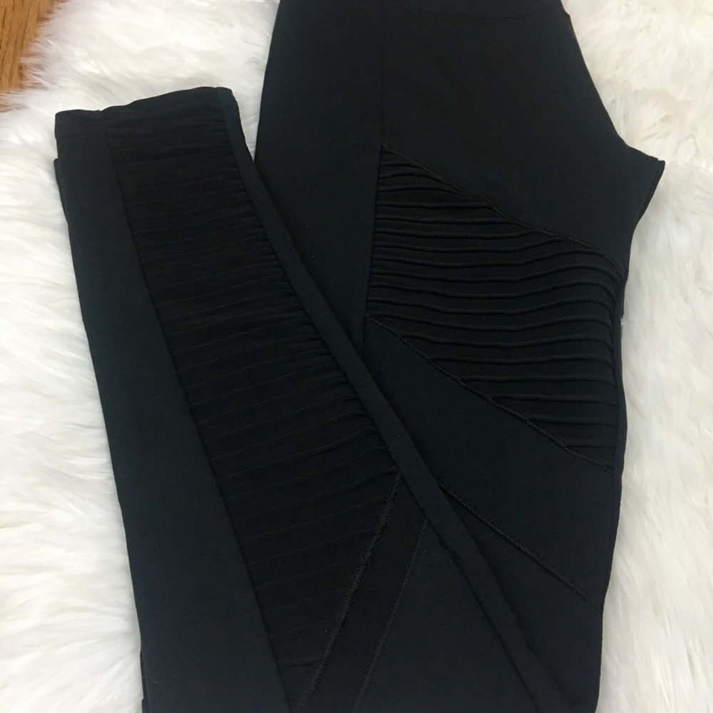 Moto Matte Yoga Pants Workout Leggings - Picture 4 of 4