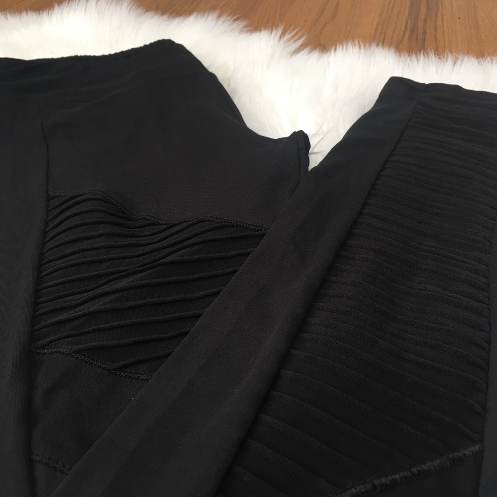 Moto Matte Yoga Pants Workout Leggings - Picture 3 of 4