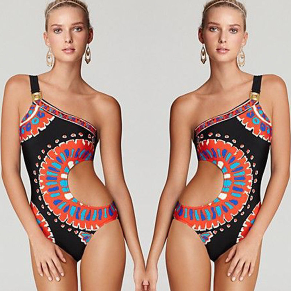 Black Circle Wave Exotic Beauty Bikini