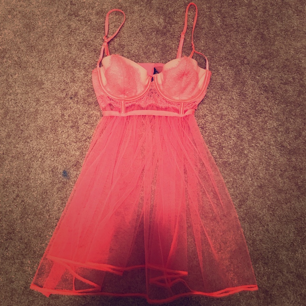 Victoria's Secret Bright Coral Lingerie