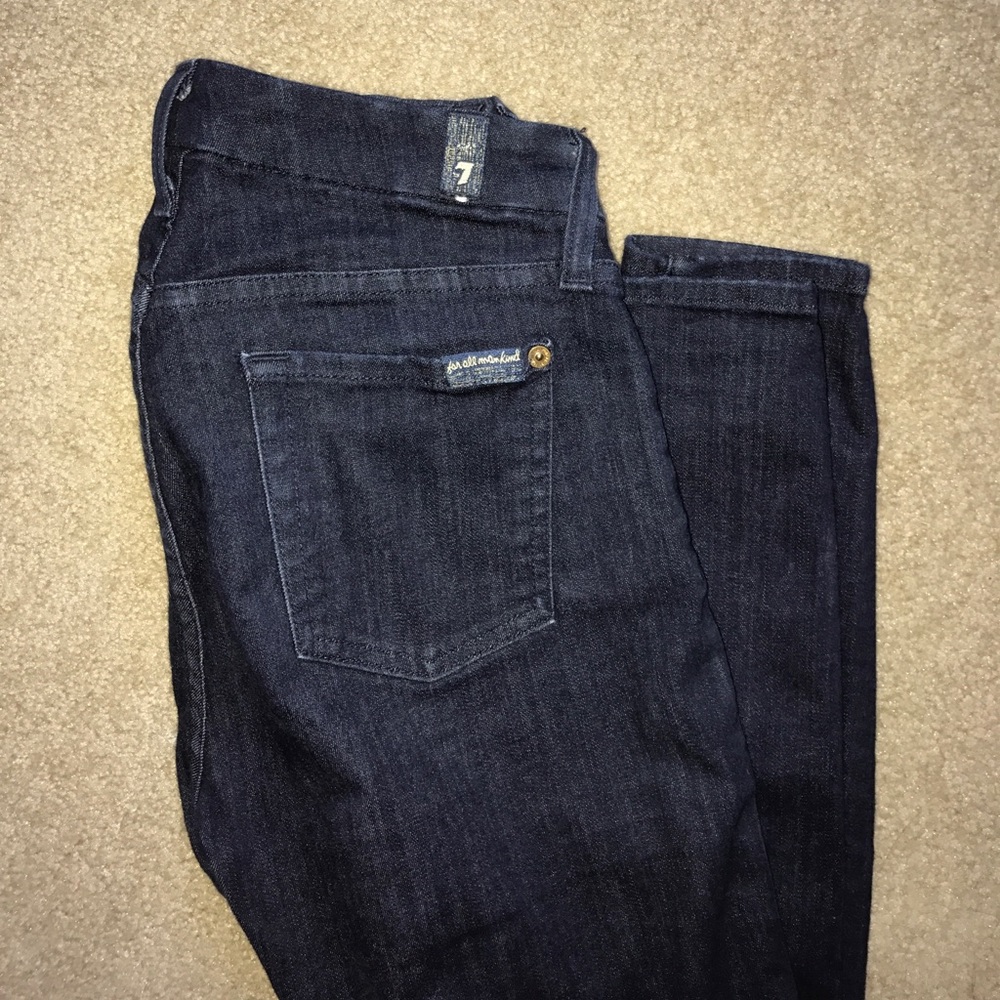 Dark wash Seven skinny jeans!
