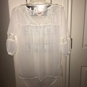 Only been worn once, White shirt