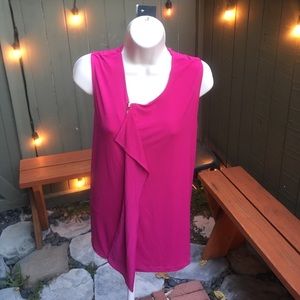 BNWT Anne Klein dressy top with front ruffle