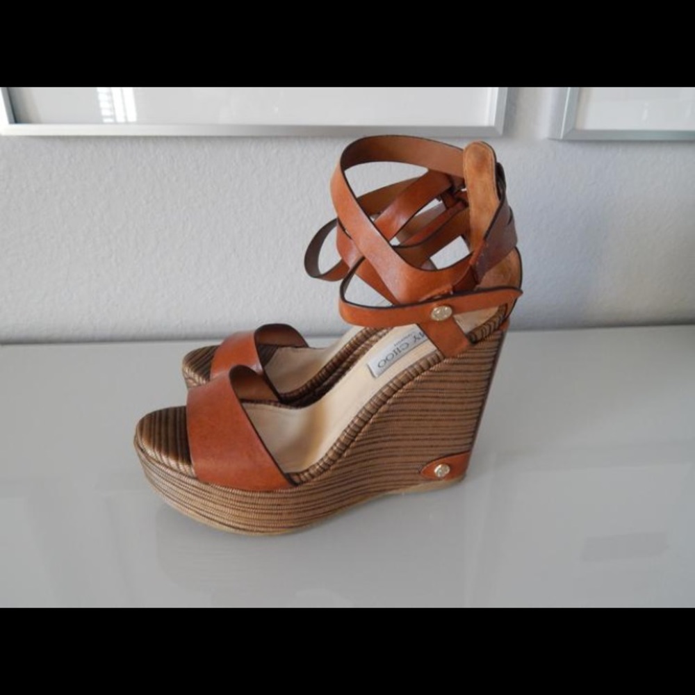 Jimmy Choo Noelle Wedges 37 ( fits 37.5)