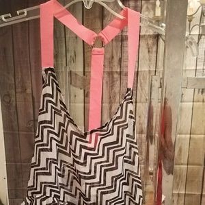 Material Girl Aztec Pattern Tank Top