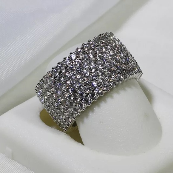 18KGF Marked, 18K White Gold Filled Ring - Picture 6 of 8