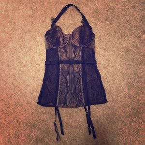 Victoria's Secret Black Lingerie.