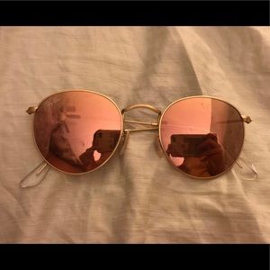 Ray Bans Gold Pink Round Frames