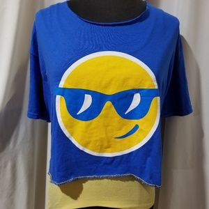 Revamped Emoji Lace Up Shirt - Xlarge