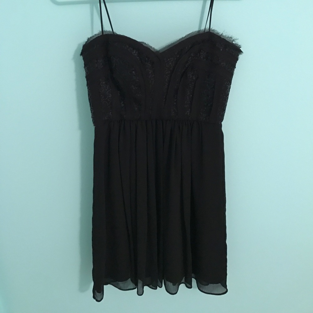 BCBG MAXAZRIA Black strapless dress