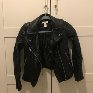 Faux leather jacket