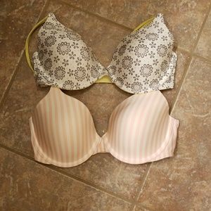 Lot of 2 Victoria's Secret Full Coverage Bras