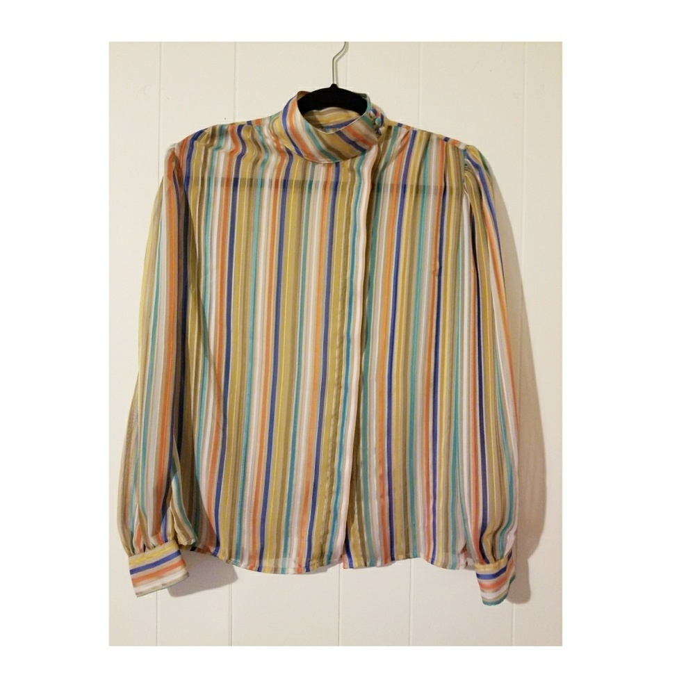 Off Centered Button Down Blouse - image 1