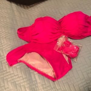 Billabong Strapless Bathing Suit & Bottoms