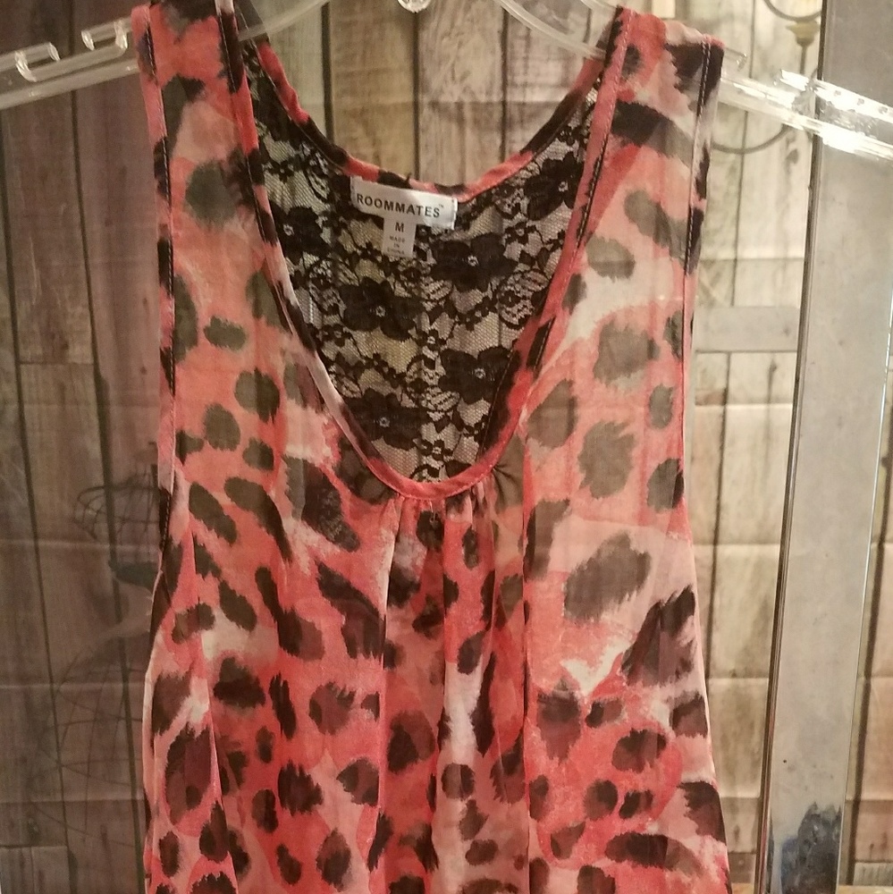 Roommate Leopard Print Tank Top