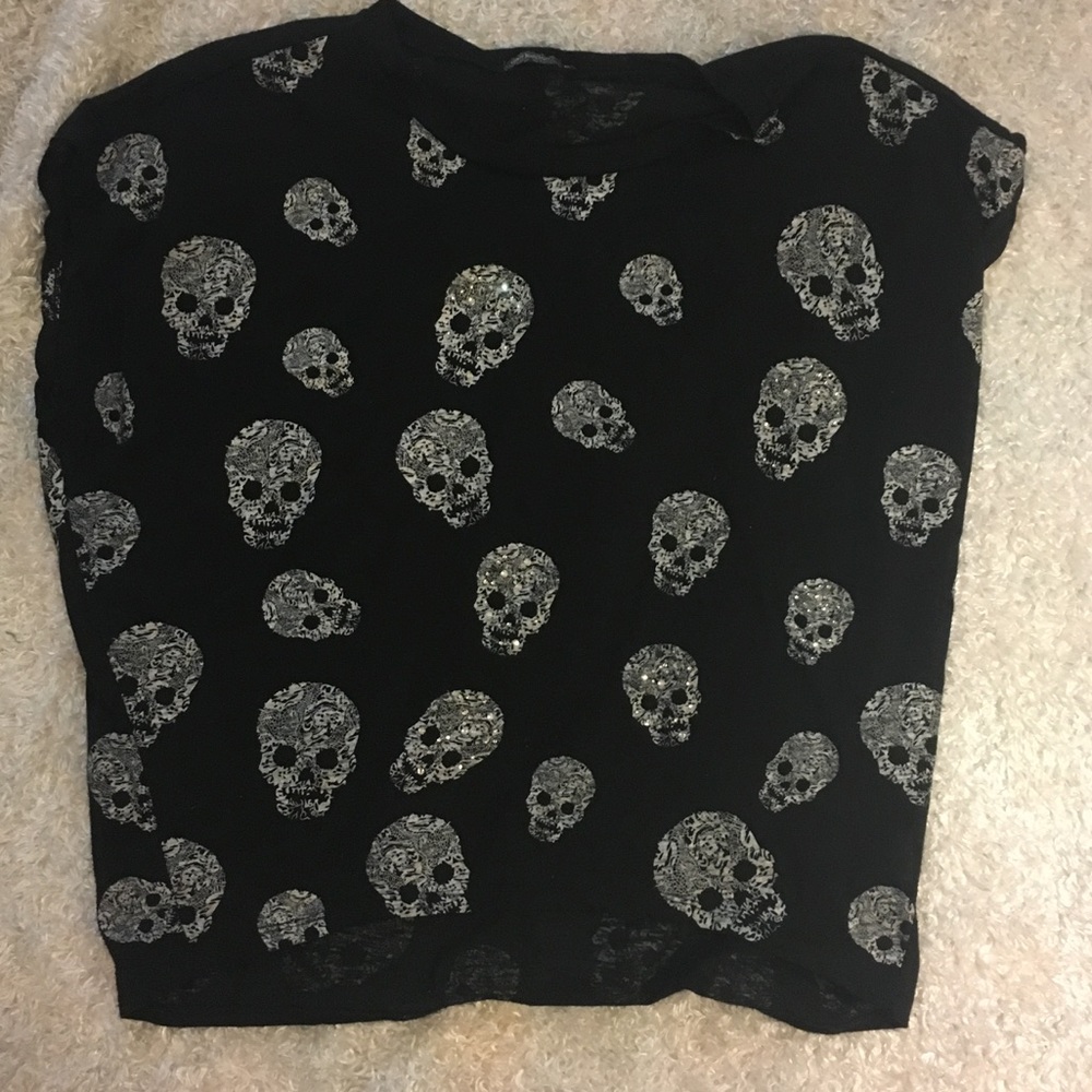 ‼️💀LF skull t shirt with rhinestones💀‼️
