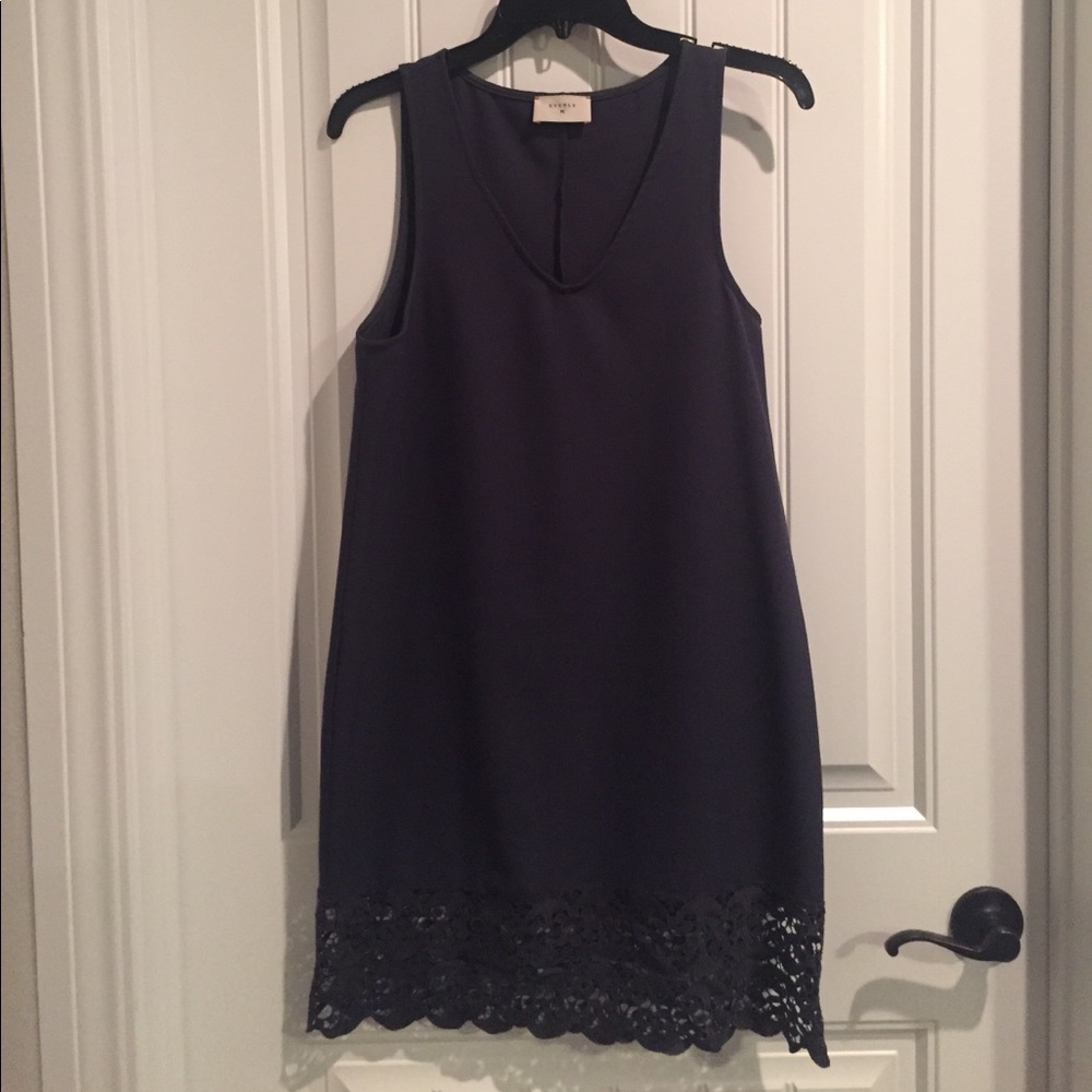 Navy blue shift dress