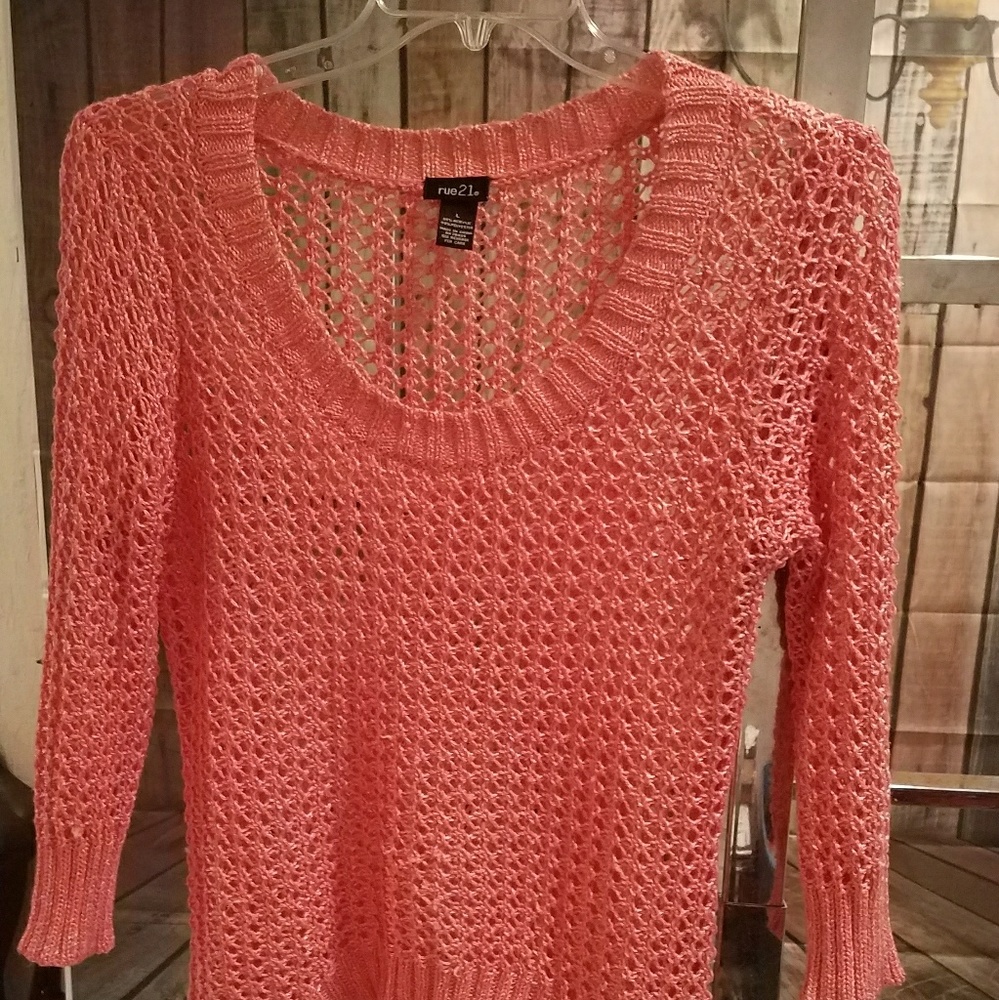Rue 21 Pink Knitted Sweater