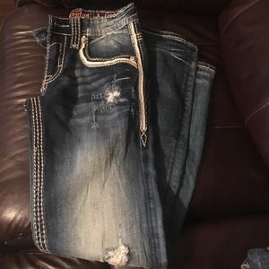 Men's rock revival jeans