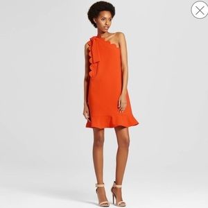 One shoulder Victoria Beckham dress