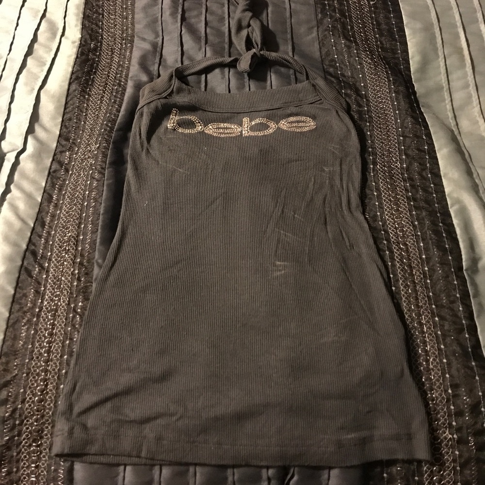 Bebe shirt tie around neck