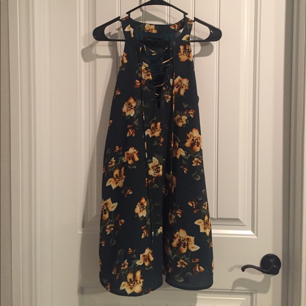 Floral shift dress
