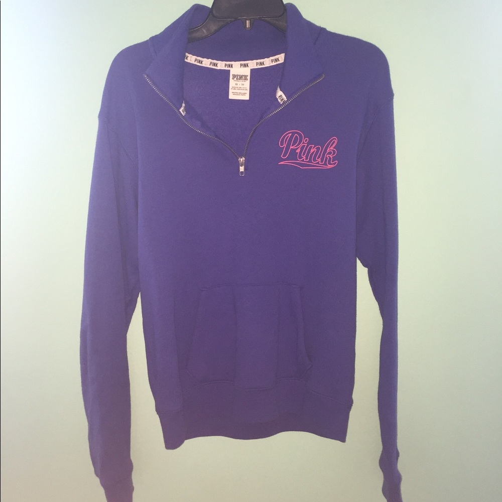 purple/blue 1/4zip with pink details from PINK!!!