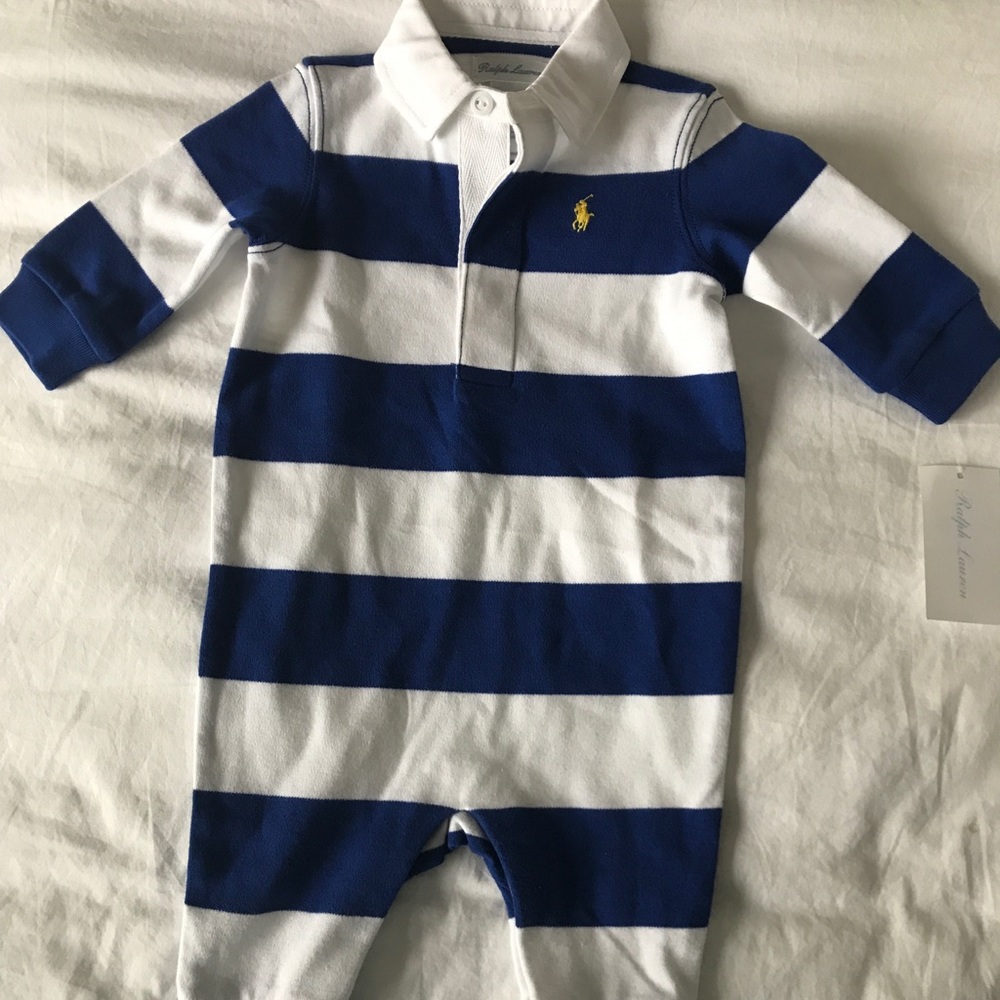Ralph Lauren Striped Rugby Coverall