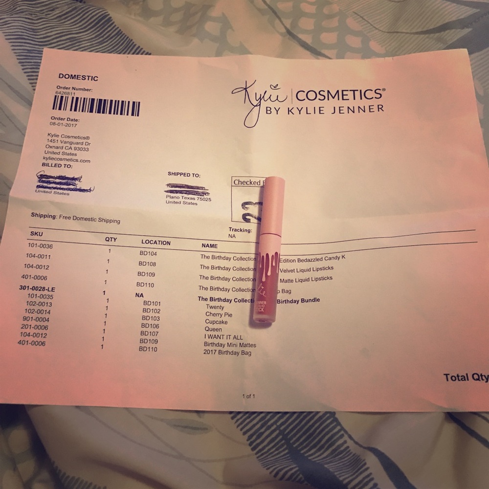 Kylie Cosmetics Mini Matte Liquid Lipstick Angel