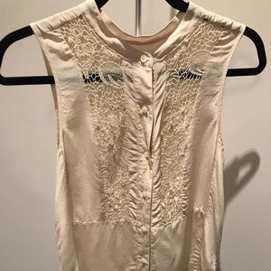 Madewell silk lace top