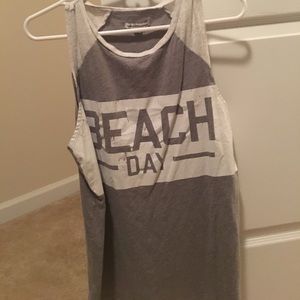 "Beach Day" American Eagle tank top/muscle tee