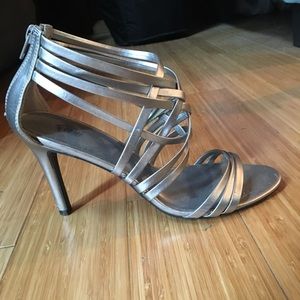 Silver High heels