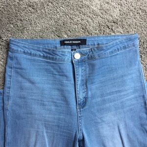 high waist skinny jeans