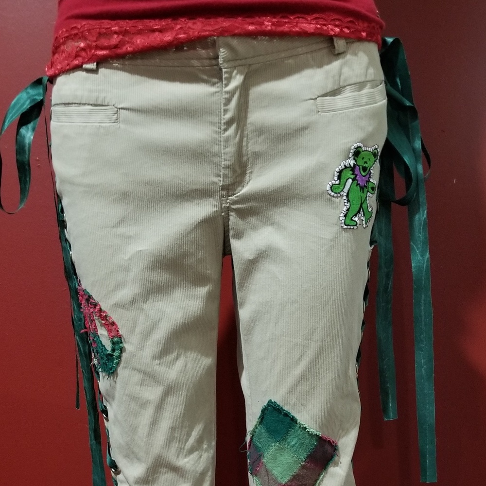 Revamped Grateful Dead Lace Up Pants - 2/31"