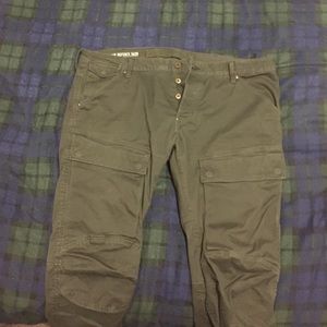 G-Star Raw olive green cargo denim
