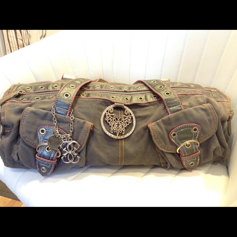 Vintage Guess? Barrel Bag. Totally 90s.